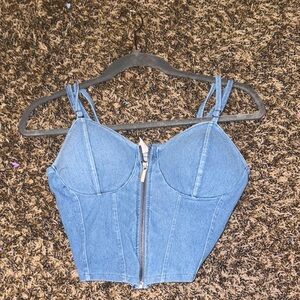 Blue Denim Women's Top
